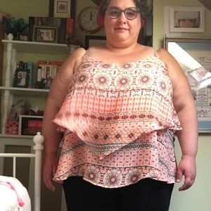 Torrid Double Layered Chiffon Top - Size 4